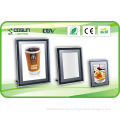 Edge Lit Acrylic Crystal Slim Light Box For Advertisement Display
